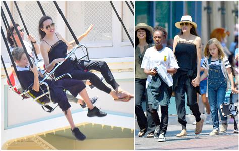 Angelina Jolie su savo vaikais