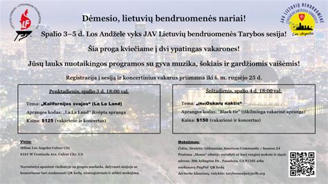 Lietuvių bendruomenės renginys Los Andžele