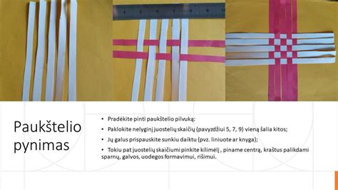 Rankdarbis: Skruzdėlė iš popieriaus juostelių