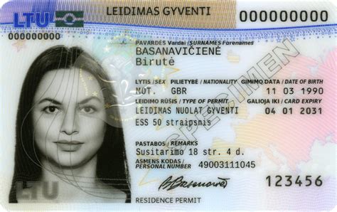 Pavyzdys suklastoto dokumento su gimimo data ir vardu