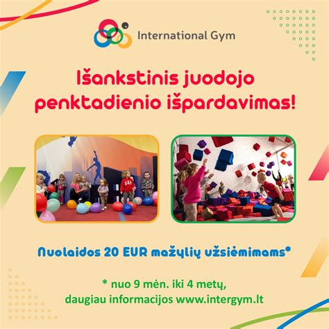 InterGym gimnastikos klubas Vilniuje