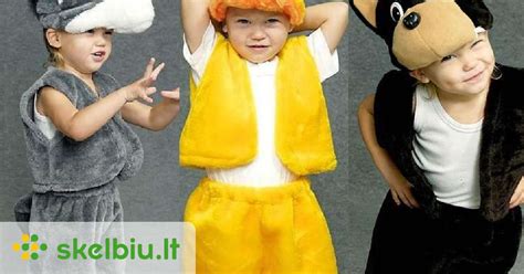 vaikiškų karnavalinių kostiumų pavyzdžiai