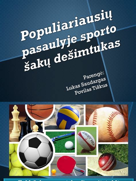 Statistika populiariausių sporto šakų pasaulyje