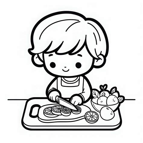 vaikas spalvina piešinį