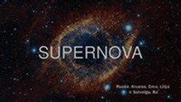 Supernova - masyvios žvaigždės sprogimas