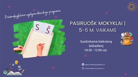 vaikai mokosi raidžių ir skaičių