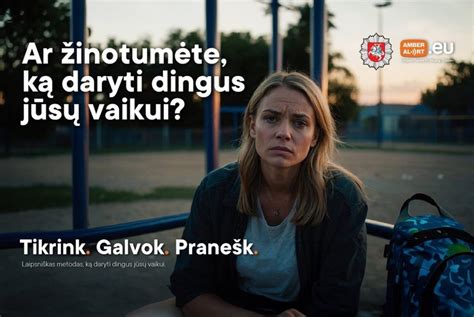 Schema: Kaip elgtis dingus vaikui
