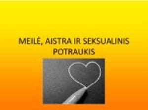 trimestrų palyginimas ir seksualinis potraukis
