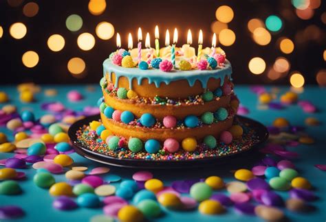 Gimtadienio tortas su žvakutėmis