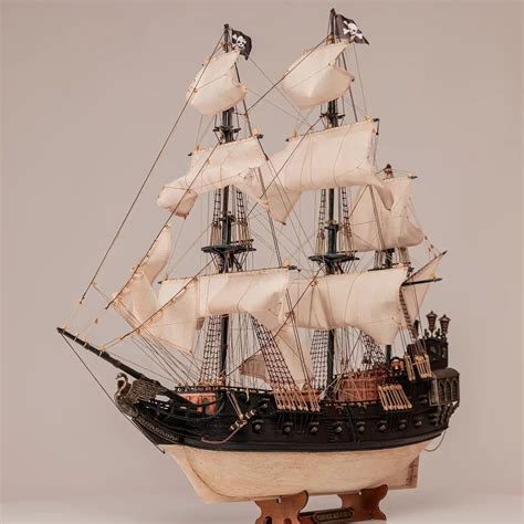 detali schema medinio piratų laivo