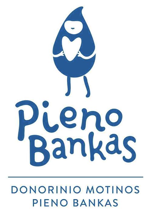 Donorinio motinos pieno banko logotipas