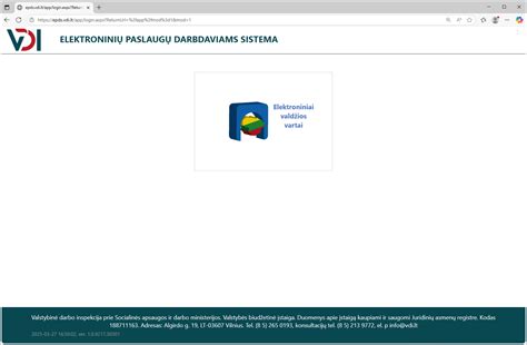 elektroninių paslaugų portalo sąsaja