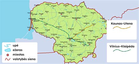 Kaunas žemėlapyje su pažymėtais Krikščioniškaisiais gimdymo namais