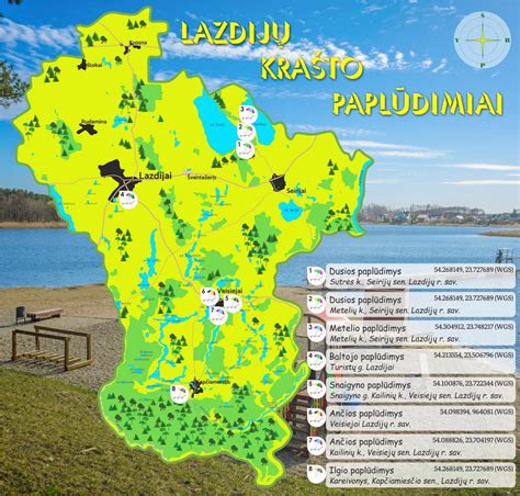 Istorinė Lazdijų apskrities žemėlapis