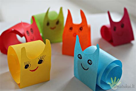 rankdarbiai iš popieriaus vaikams