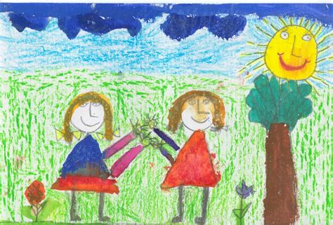 Vaikai piešia akvarele metų laikus