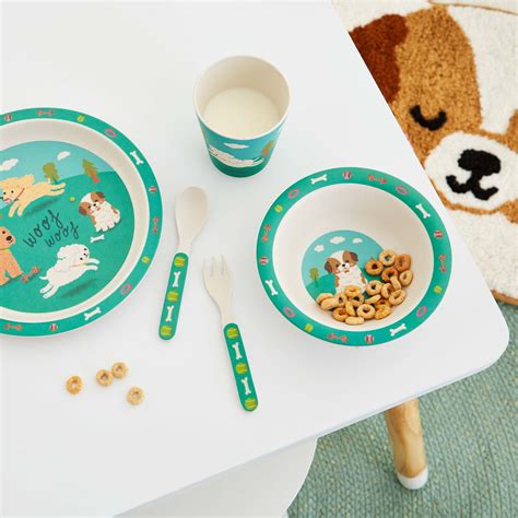 Bambuko pluošto indų rinkinys vaikams