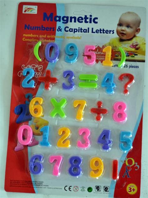 Magnetinės raidės ir skaičiai vaikams