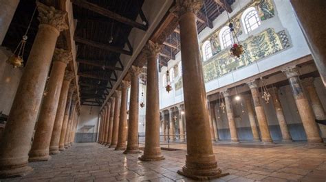 Betliejaus Gimimo Bazilikos interjeras