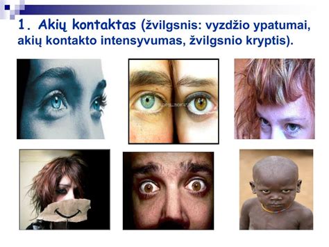 Nuotraukos, iliustruojančios autizmo požymius: akių kontaktas, stereotipiniai judesiai, bendravimo sunkumai