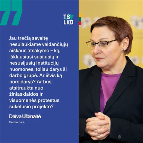 Seimo narė Daiva Ulbinaitė