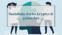 Socialinio darbo karjeros galimybės