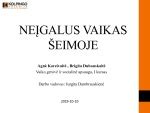 Neįgalus vaikas gauna paramą