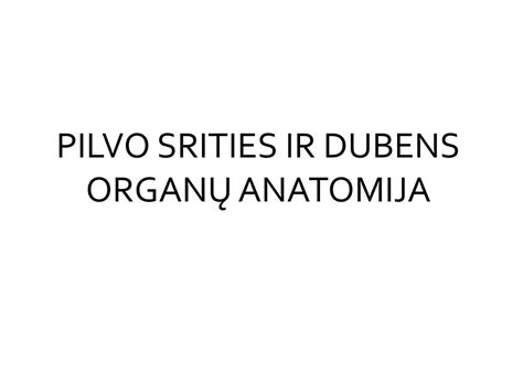 Anatomija dubens srities