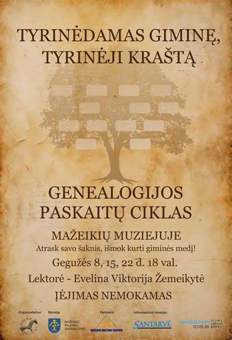 Šeimos istorija ir archyvai