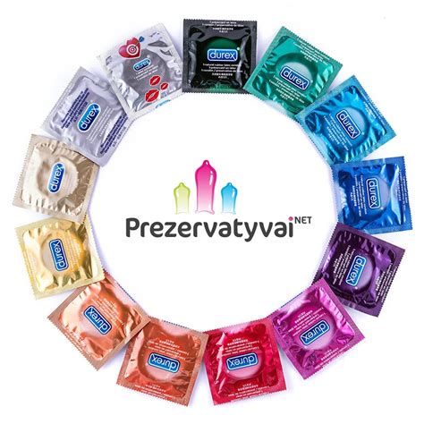 Simbolinis paveikslėlis, vaizduojantis prezervatyvų įvairovę.