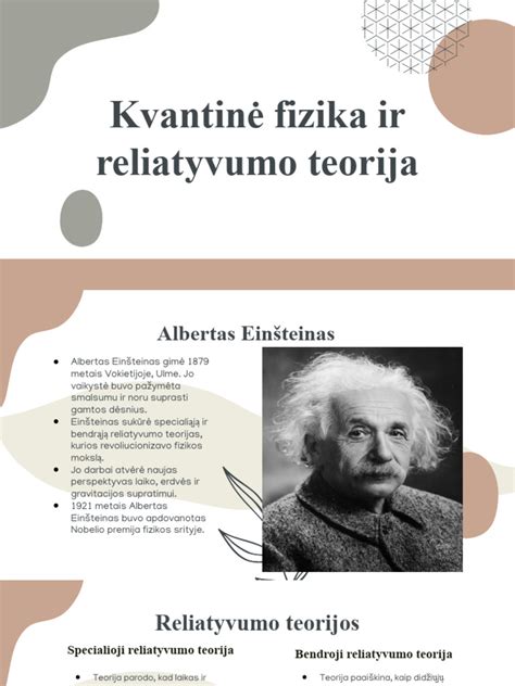 Albertas Einšteinas ir jo reliatyvumo teorija