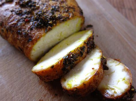 Keptas varškės sūris su mėtomis