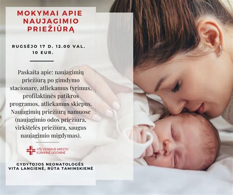 Infografika apie naujagimio priežiūrą