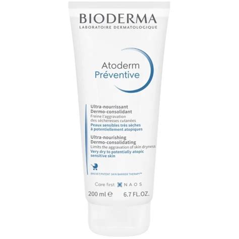 Bioderma Atoderm Preventive kremo pakuotė ir tekstūra
