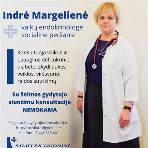 įvairių specializacijų gydytojai vaikų konsultacinėje poliklinikoje