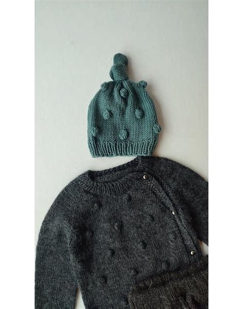 Kepurės naujagimiui su burbuliukais schema