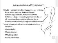 Sveika mityba nestumo metu