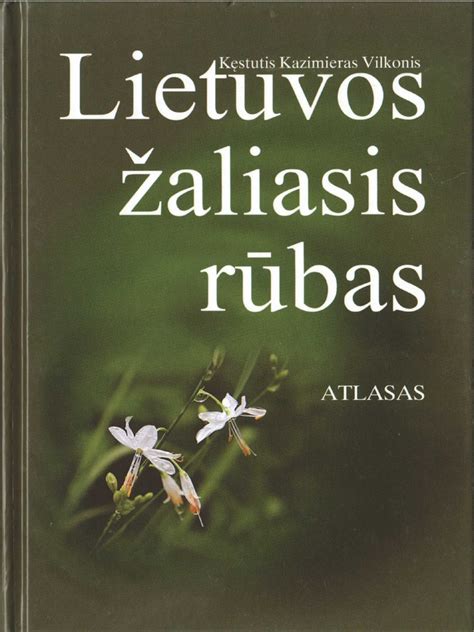Viršelis knygai „Lietuvos žaliasis rūbas“