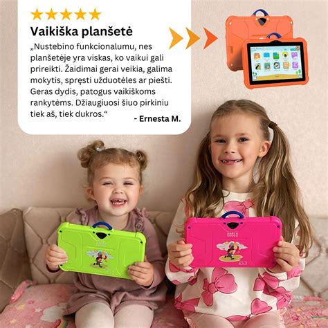 Planšetė su edukacinėmis programėlėmis vaikui