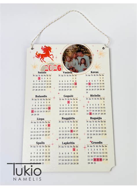 šeimos kalendorius su mamadieniais/tėvadieniais