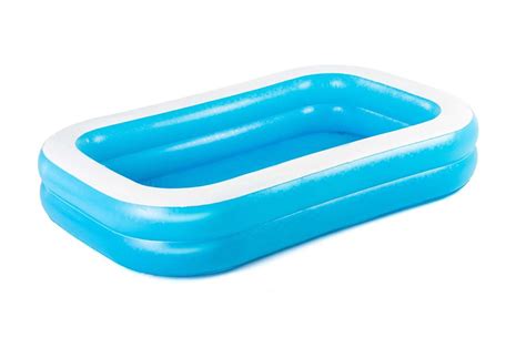 Schema, kaip pripūsti ir paruošti pripučiamą baseiną