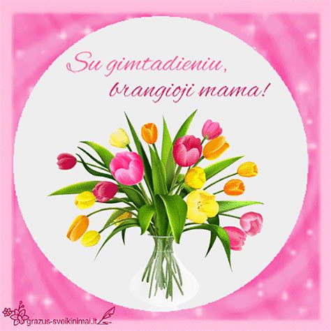 gražus gimtadienio atvirukas mamai