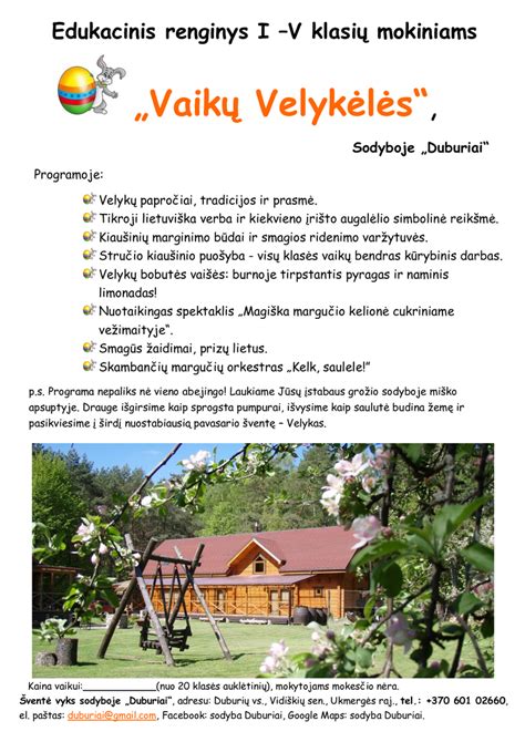 Edukacinė programa Panekelpių kaime