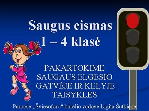 Saugios elgesio schemos kelyje