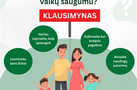 vaikų saugumo pamokėlė