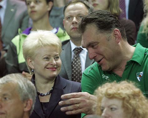 Dalia Grybauskaitė ir Arvydas Sabonis