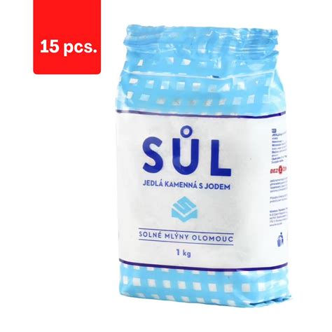 Pakuotė su joduota druska ir mineraliniu vandeniu
