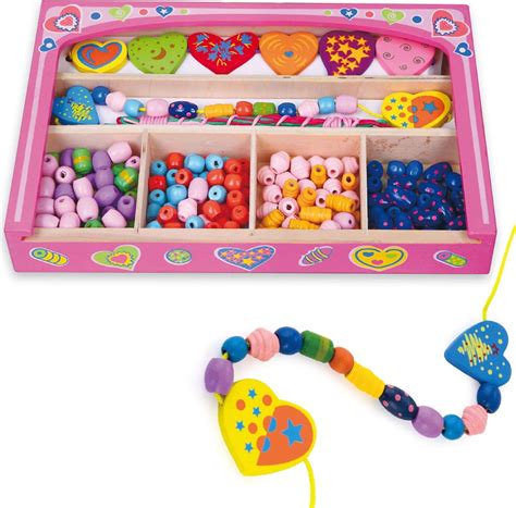 vaikų karoliukų vėrimo rinkinys