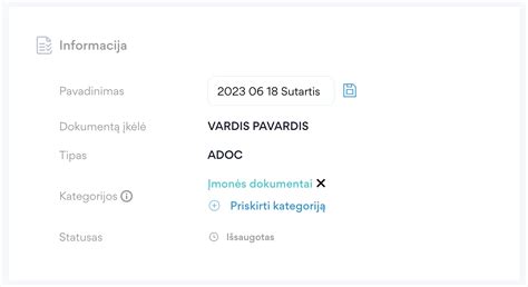 Procesas, kaip sukurti ir pasirašyti elektroninį dokumentą