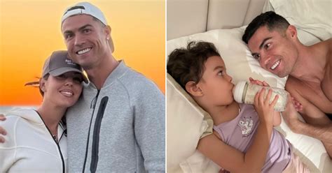 Cristiano Ronaldo ir Georgina Rodriguez su dukra Bella Esmeralda